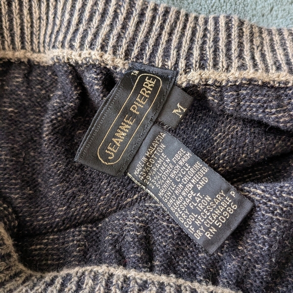 Vintage Jeanne Pierre women's knit beige skirt minimalist 90s cotton size med - Picture 7 of 7